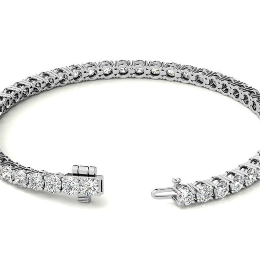 Pulsera de tenis con 6,5 quilates de diamantes certificados AGI en oro de 14K Jewelry & Accessories - Bracelets & Bangles - Chain & Link Bracelets | Zulter VIP