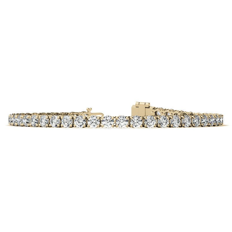 Pulsera de tenis con 6,5 quilates de diamantes certificados AGI en oro de 14K Jewelry & Accessories - Bracelets & Bangles - Chain & Link Bracelets | Zulter VIP