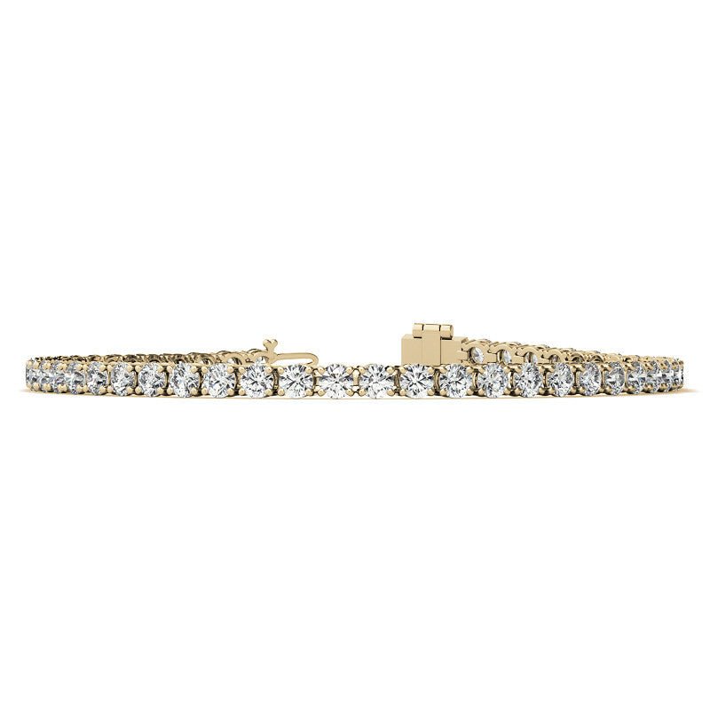 Pulsera de tenis con 8,5 quilates de diamantes certificados AGI en oro de 14K Jewelry & Accessories - Bracelets & Bangles - Chain & Link Bracelets | Zulter VIP
