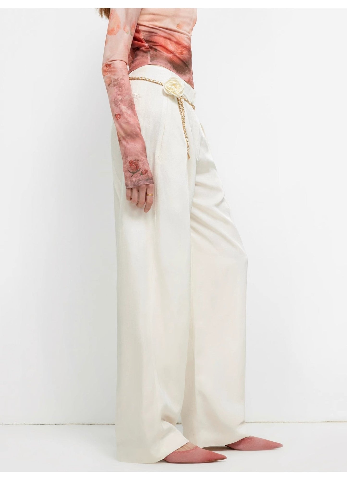 "Relaxed Old Money" Acetate Linen Old Money - Inspired Draped Mid - Waist Single - Pleat Straight - Leg Wide - Leg Casual Pants Women's Fashion - Women's Clothing - Bottoms - Pants & Capris | Zulter VIP