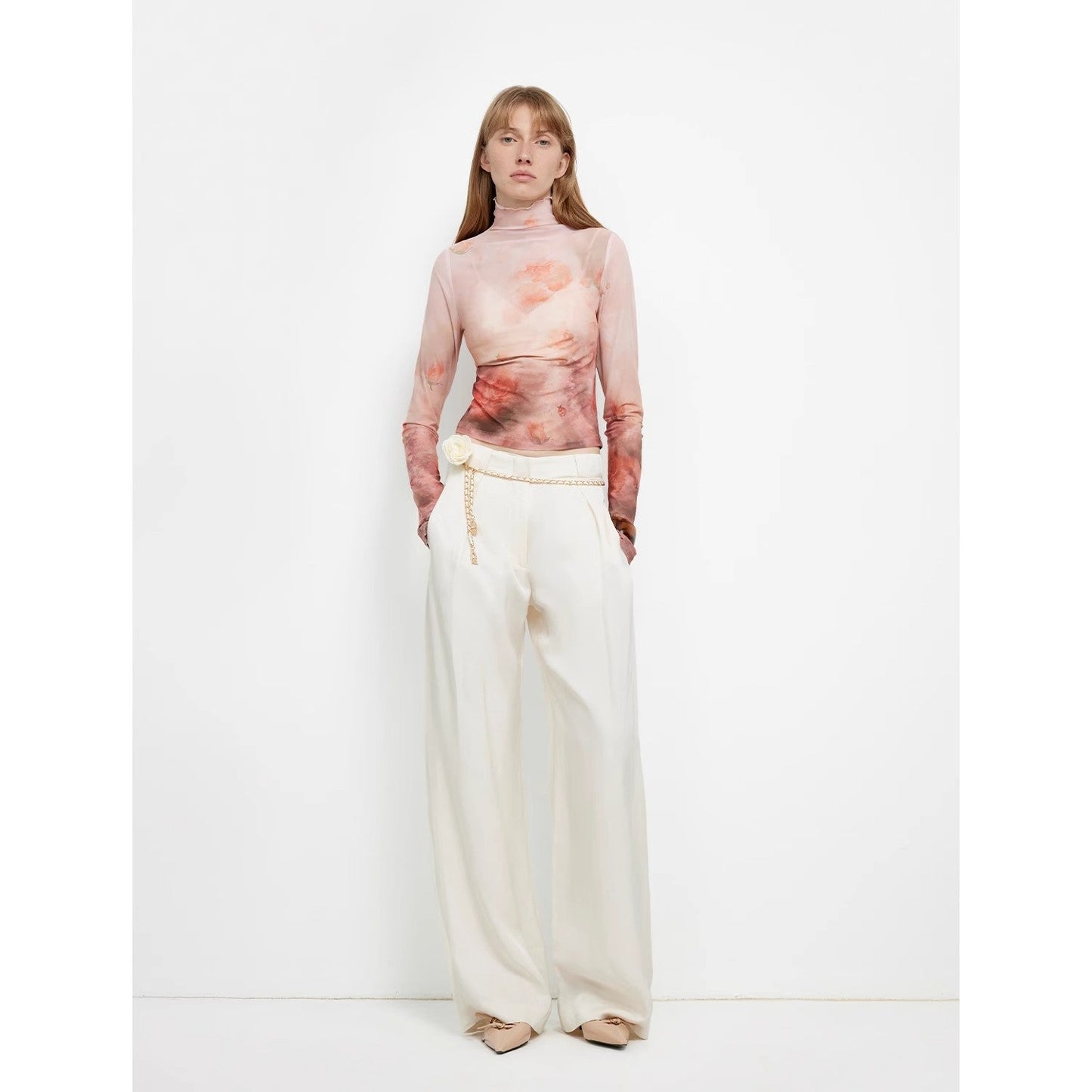"Relaxed Old Money" Acetate Linen Old Money - Inspired Draped Mid - Waist Single - Pleat Straight - Leg Wide - Leg Casual Pants Women's Fashion - Women's Clothing - Bottoms - Pants & Capris | Zulter VIP