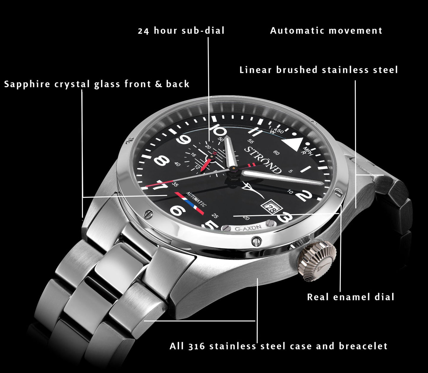 Reloj Automático STROND Concorde 24h - Edicion Limitada Azul Marino Men's Fashion - Men's Watches - Mechanical Watches | Zulter VIP