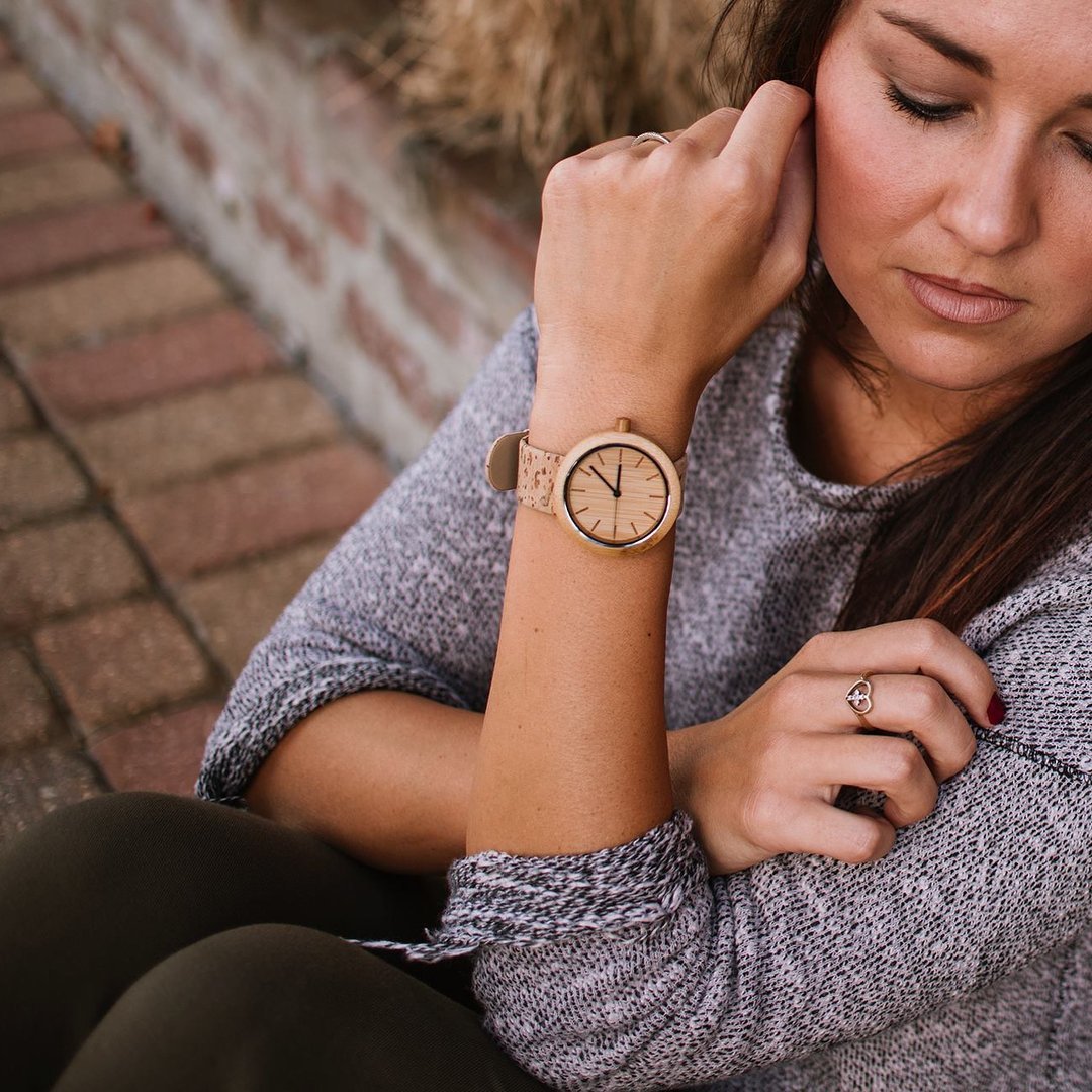 Reloj ecológico de bambú y corcho portugués Panda Naturalista Women's Fashion - Women's Watches | Zulter VIP .