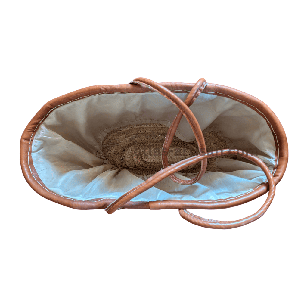 Artisan Sparkling Bag with Leather Details - Handmade in Morocco