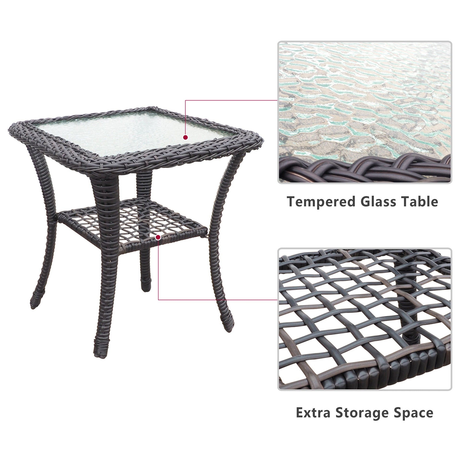 Set exclusivo de sillones giratorios de mimbre con mesa – Confort y estilo para tu terraza o jardín Home & Garden - Furniture - Home Furniture - Living Room Furniture | Zulter VIP