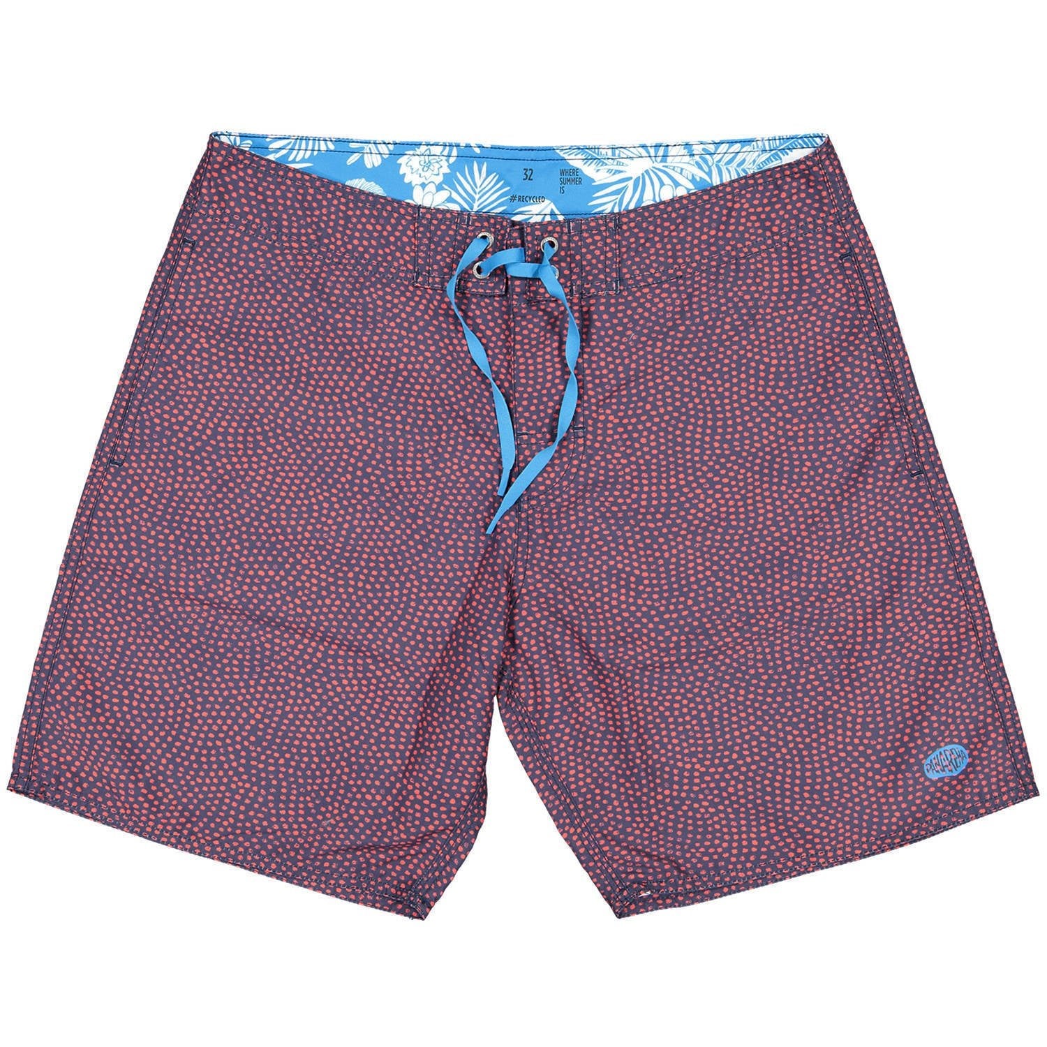 🌊 Shorts de playa Goloritze – Azul marino con detalles en rojo Men's Fashion - Men's Clothing - Board Shorts | Zulter VIP