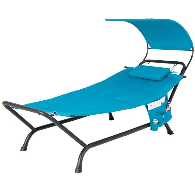 🪑 Sillón colgante de jardín con dosel y cojín – Relax exclusivo al aire libre Home & Garden - Furniture - Outdoor Furniture - Patio Benches | Zulter VIP