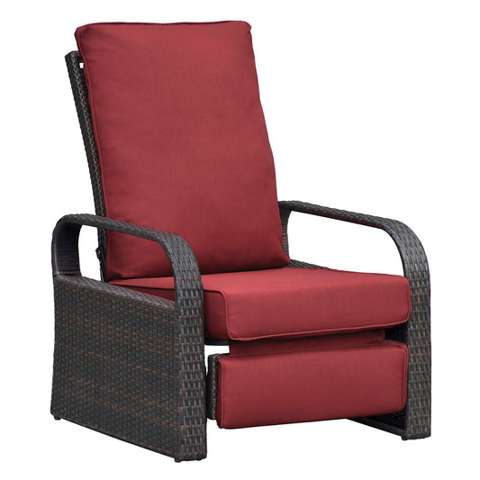 🌿 Sillón reclinable de jardín con reposapiés – Confort total al aire libre Home & Garden - Furniture - Outdoor Furniture - Garden Chairs | Zulter VIP