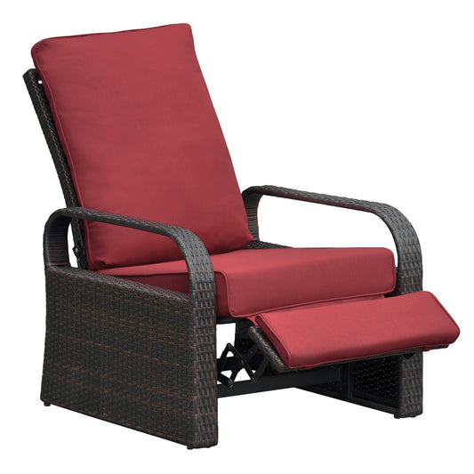 🌿 Sillón reclinable de jardín con reposapiés – Confort total al aire libre Home & Garden - Furniture - Outdoor Furniture - Garden Chairs | Zulter VIP