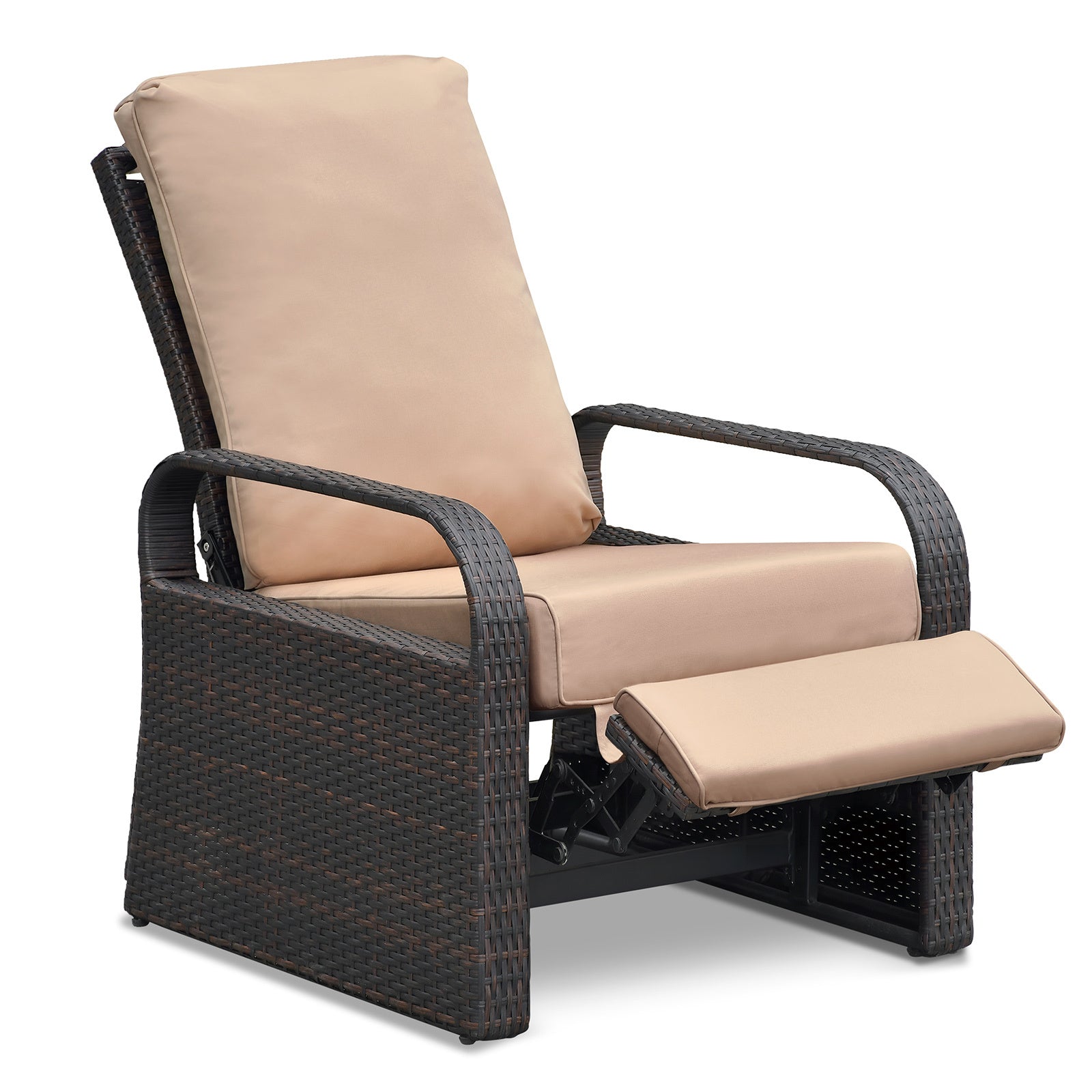 🌿 Sillón reclinable de jardín con reposapiés – Confort total al aire libre Home & Garden - Furniture - Outdoor Furniture - Garden Chairs | Zulter VIP