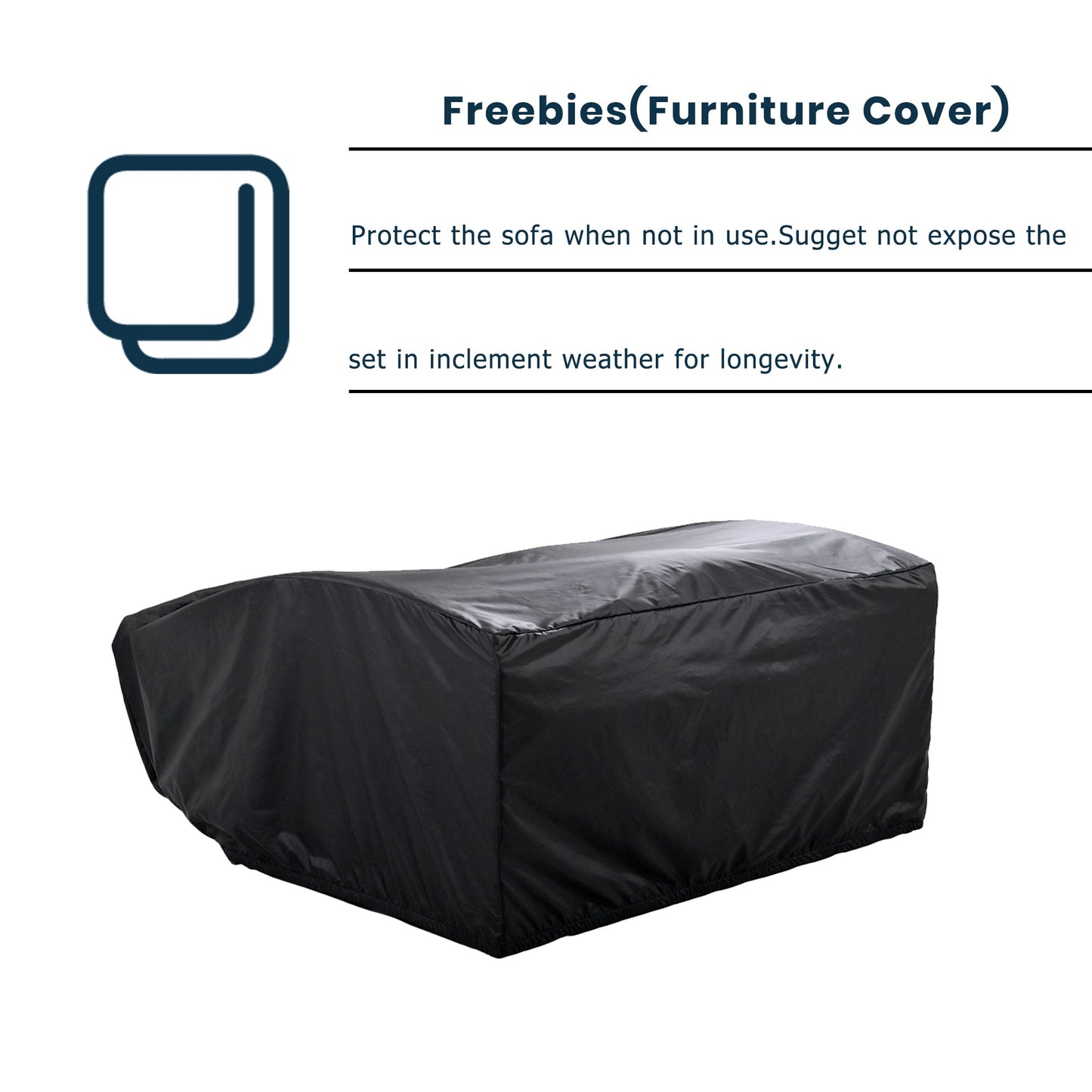 Sofá cama doble de exterior en ratán sintético con cojines premium Home & Garden - Furniture - Home Furniture - Living Room Furniture | Zulter VIP