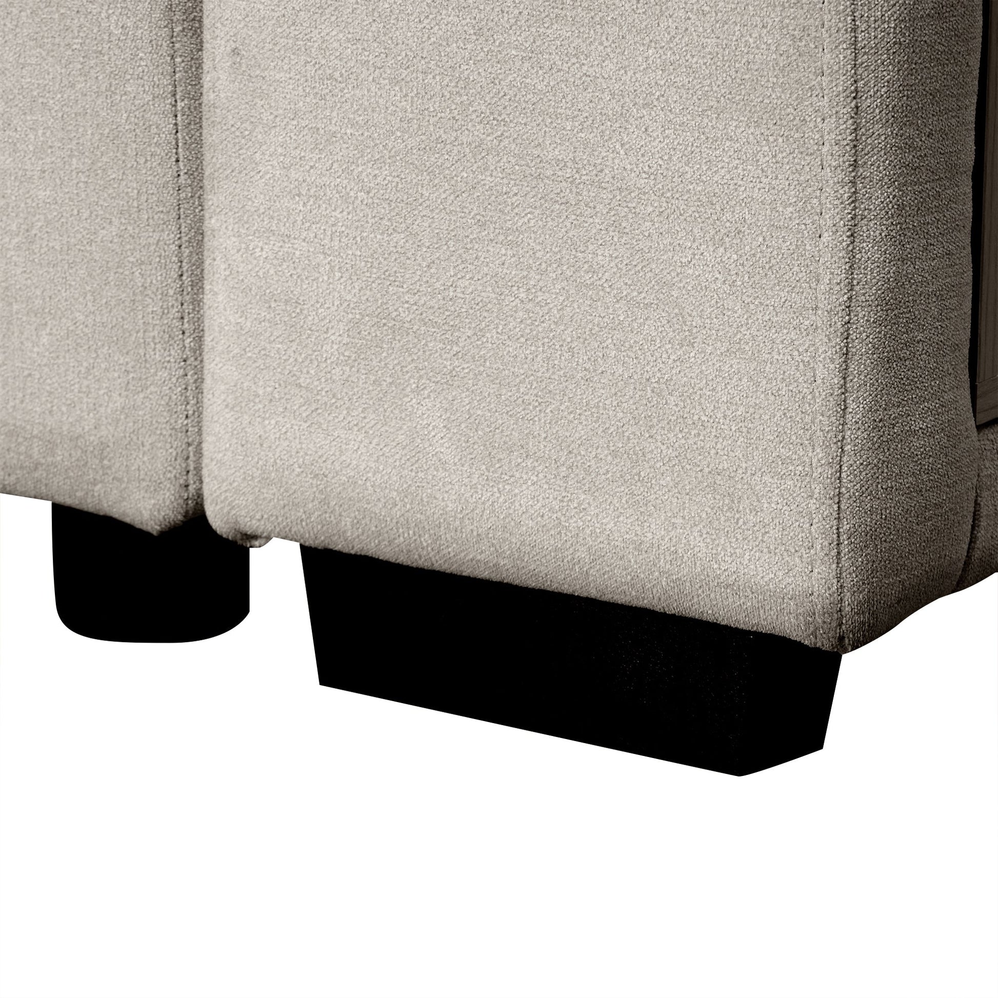 Sofá Cama Seccional en U de 109" con Puertos USB, Almacenamiento y Cojines – Confort y Funcionalidad Premium Home & Garden - Furniture - Home Furniture | Zulter VIP