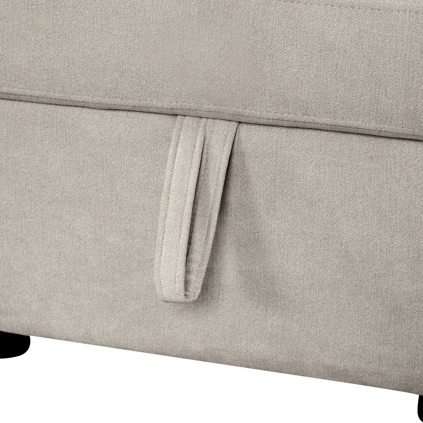 Sofá Cama Seccional en U de 109" con Puertos USB, Almacenamiento y Cojines – Confort y Funcionalidad Premium Home & Garden - Furniture - Home Furniture | Zulter VIP