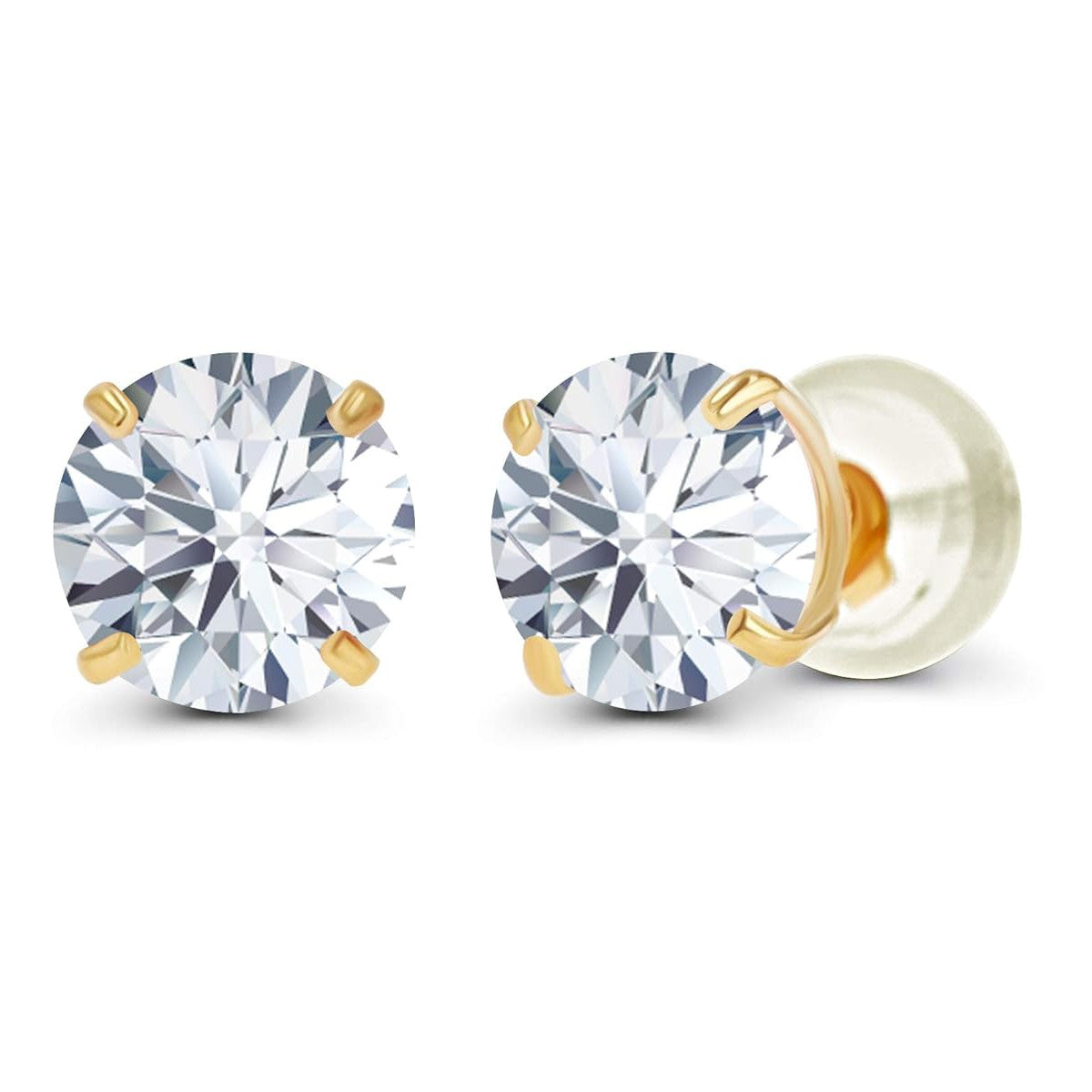 Exclusive 2.00 CTW ✨ Earrings in 14K White or Yellow Gold - Infinity Shine