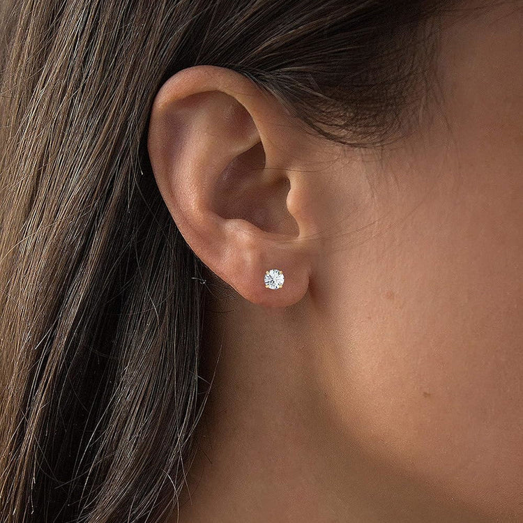 Exclusive 2.00 CTW ✨ Earrings in 14K White or Yellow Gold - Infinity Shine