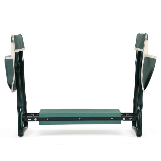 Taburete y reclinatorio de jardín 2 en 1 con bolsillos laterales | Banco plegable resistente y portátil Home & Garden - Garden Supplies - Yard & Garden Decor | Zulter VIP