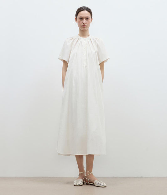 Vestido Camisero "Luz Serena" - Minimalismo Atemporal con Toque de Alta Costura Women's Fashion - Women's Clothing - Dress - Sleeveless Dress | Zulter VIP