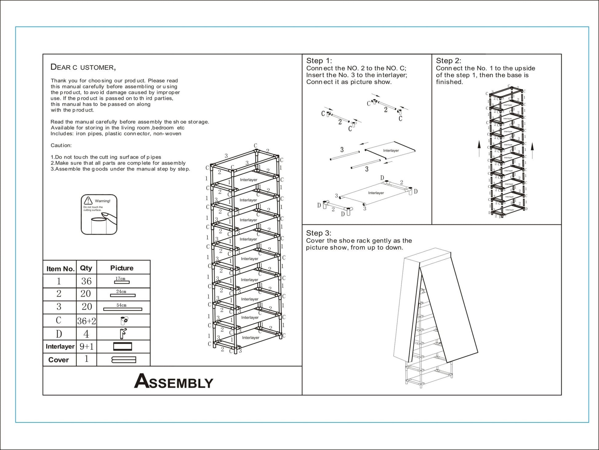 Zapatero de 10 Niveles | Gran Organizador de Calzado para Hogar y Armario Home & Garden - Furniture - Home Furniture - Living Room Furniture | Zulter VIP