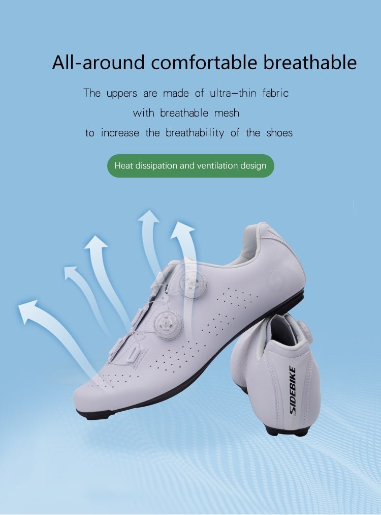 Zapatillas de Ciclismo Pro Road – Blanco & Negro con Suela de Carbono Sports & Entertainment - Sneakers - Cycling Shoes | Zulter VIP