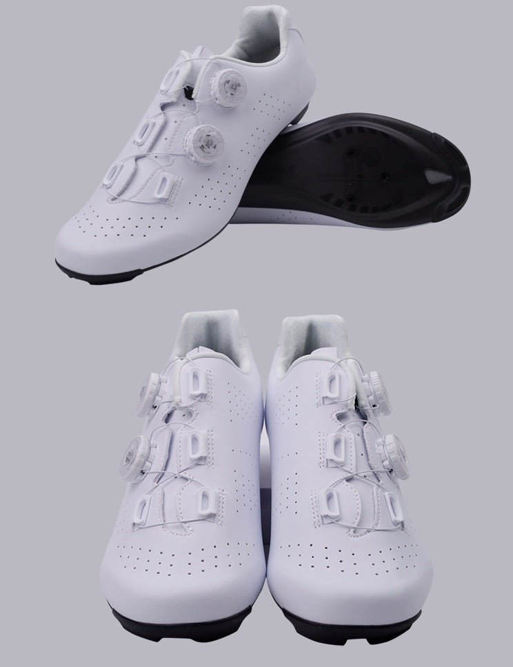 Zapatillas de Ciclismo Pro Road – Blanco & Negro con Suela de Carbono Sports & Entertainment - Sneakers - Cycling Shoes | Zulter VIP