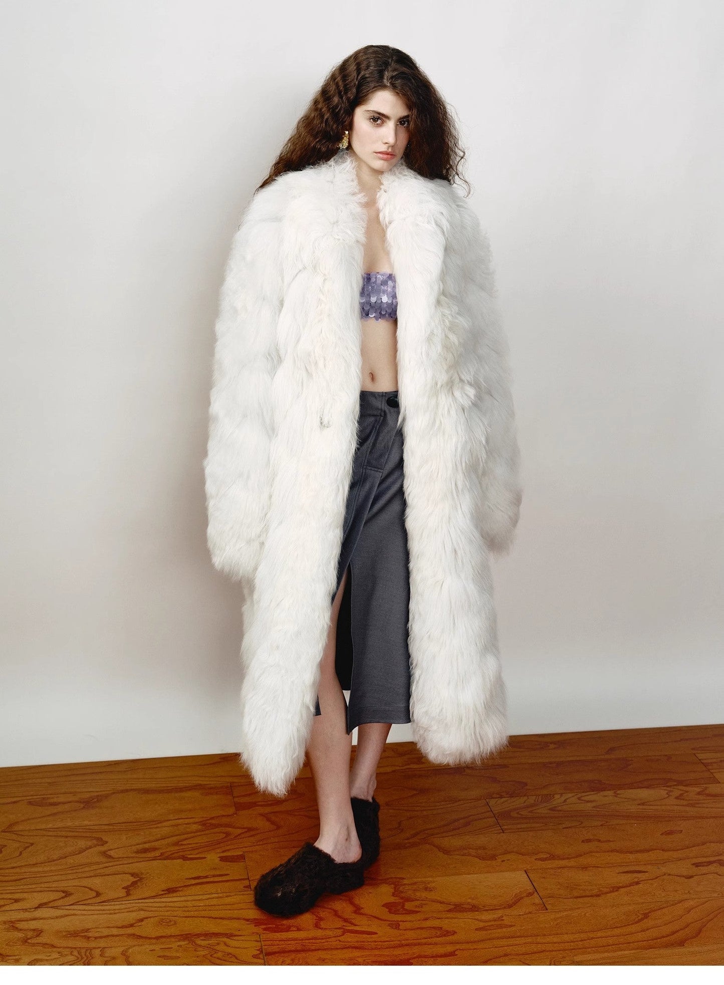 Zapatillas de plataforma sin cordones con forro de piel – Colaboración FF × JW Women's Fashion - Women's Clothing - Jackets & Coats - Real Fur | Zulter VIP