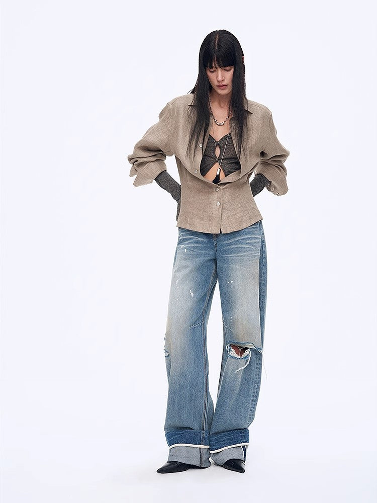 Evening in Berlin" Hemd aus Premium Leinen Twill - Atmungsaktiv, cool und dekonstruiert
