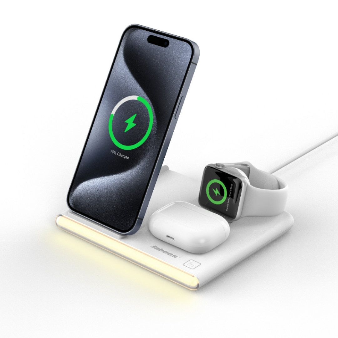 ✨ PowerGlow 4-in-1 - alles auf einmal, stilvoll und kabellos aufladen