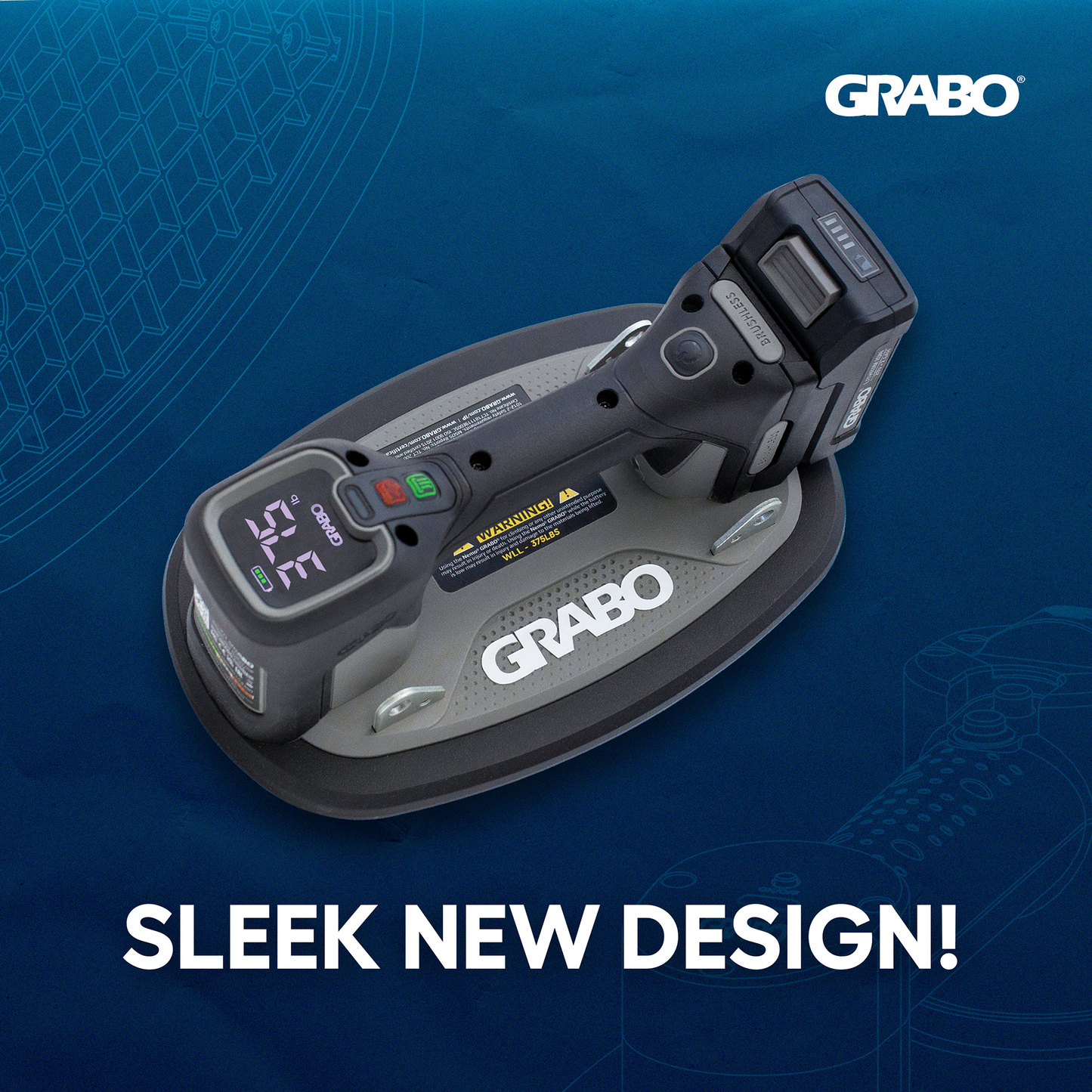 GRABO Pro Brushless Gripster 170 kg – Ventosa Eléctrica Inalámbrica con Control Remoto