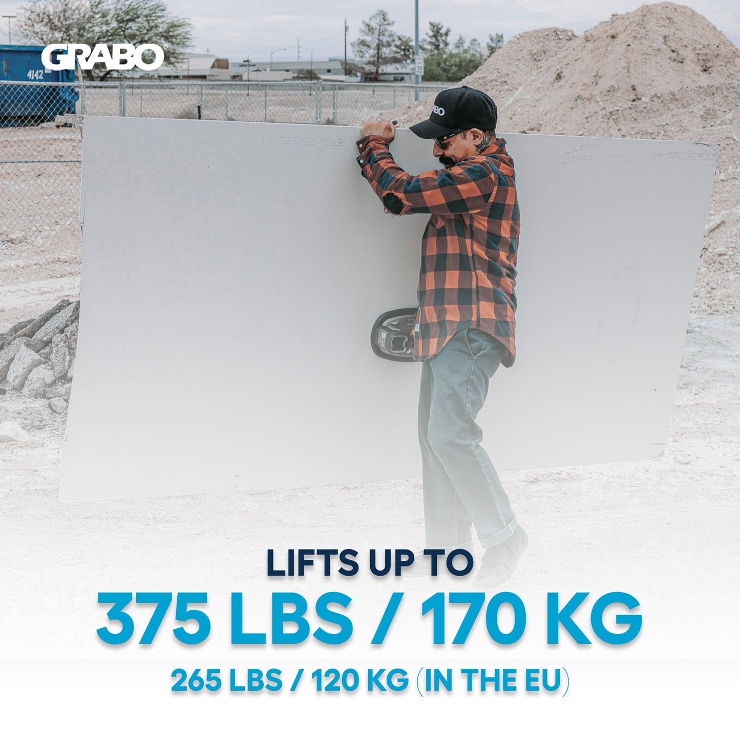 GRABO Pro Brushless Gripster 170 kg – Ventosa Eléctrica Inalámbrica con Control Remoto