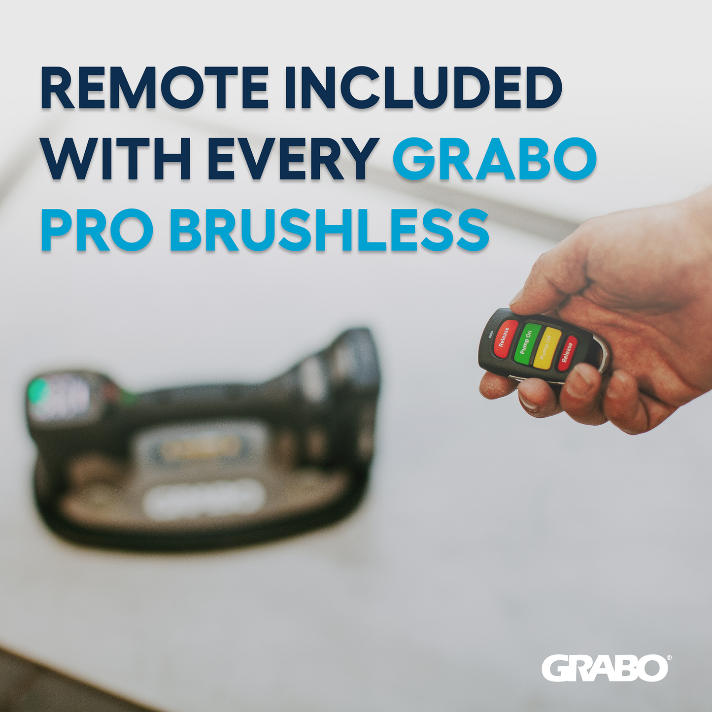 GRABO Pro Brushless Gripster 170 kg – Ventosa Eléctrica Inalámbrica con Control Remoto