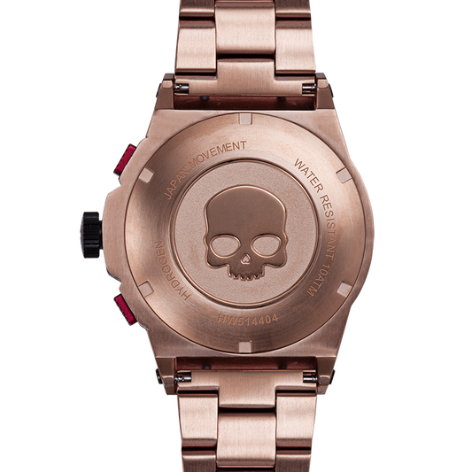 Otto Chrono Rosé Uhr - Metallische Kraft mit luxuriöser Seele