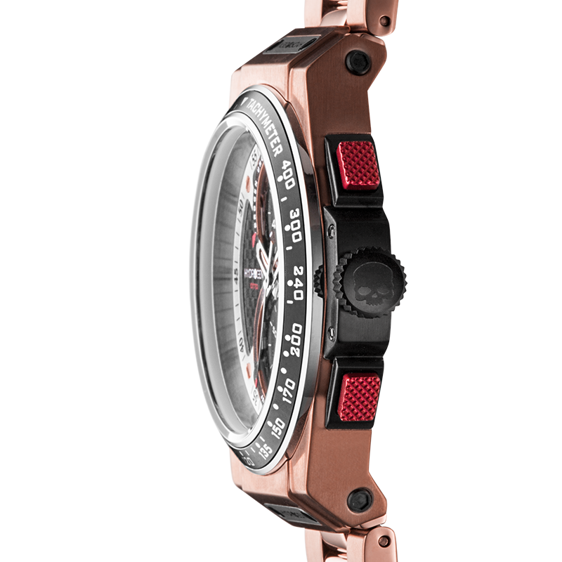 Otto Chrono Rosé Uhr - Metallische Kraft mit luxuriöser Seele