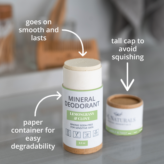 2er-Pack Natürliches Mineral Deodorant - Aluminiumfrei Ökologischer Schutz
