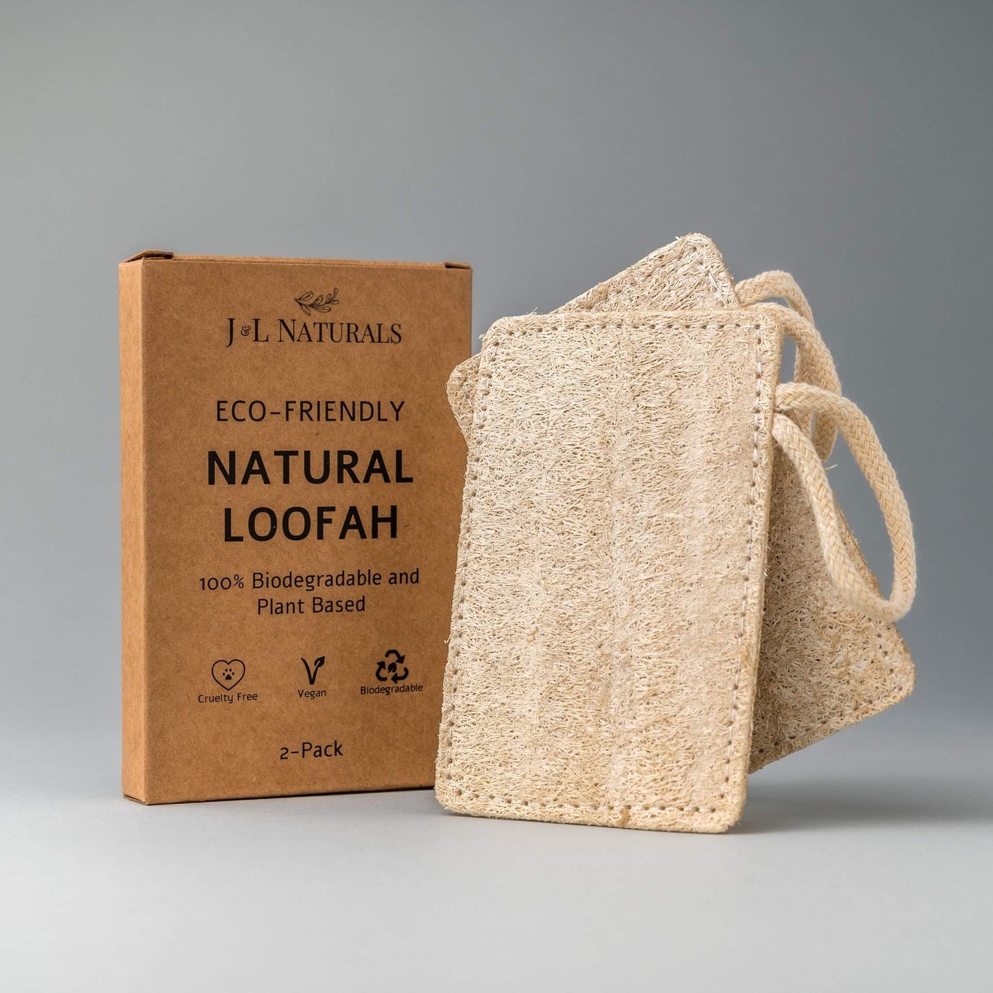 Pack de 2 Almohadillas Naturales de Lufa – Exfoliación Suave y Piel Radiante