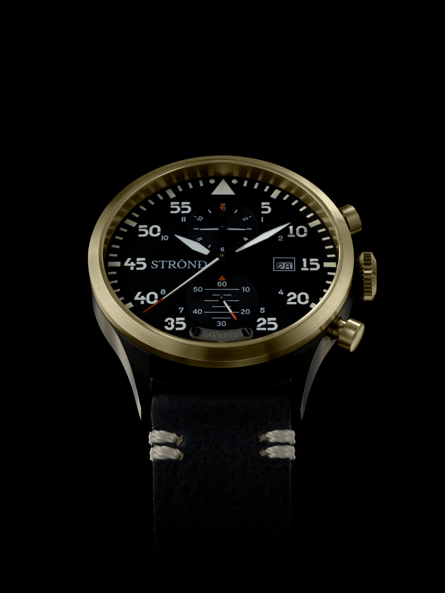 Reloj STROND DC3 MkII Edición Limitada – Acero Negro & Bronce, Inspiración Aviación 1940’s