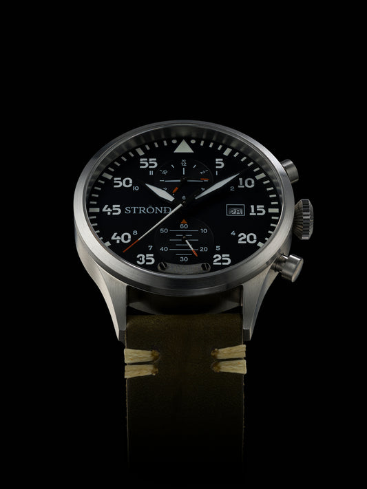 STROND DC3 MkII Edelstahluhr - von der Luftfahrt inspirierte limitierte Auflage