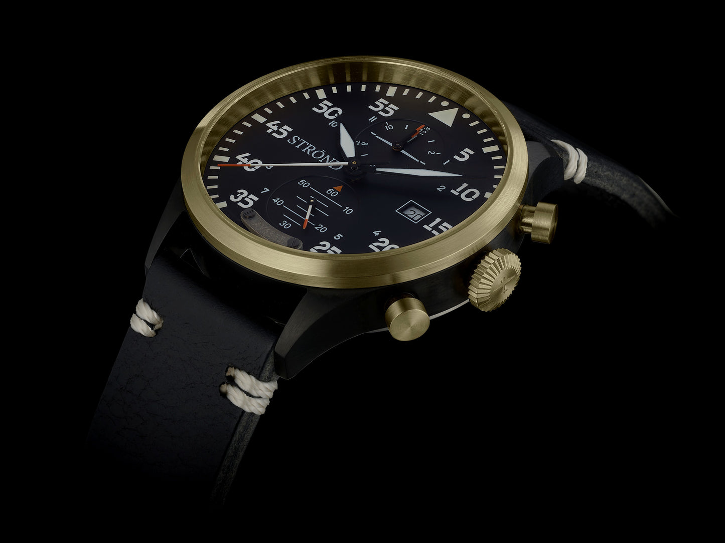 Reloj STROND DC3 MkII Edición Limitada – Acero Negro & Bronce, Inspiración Aviación 1940’s