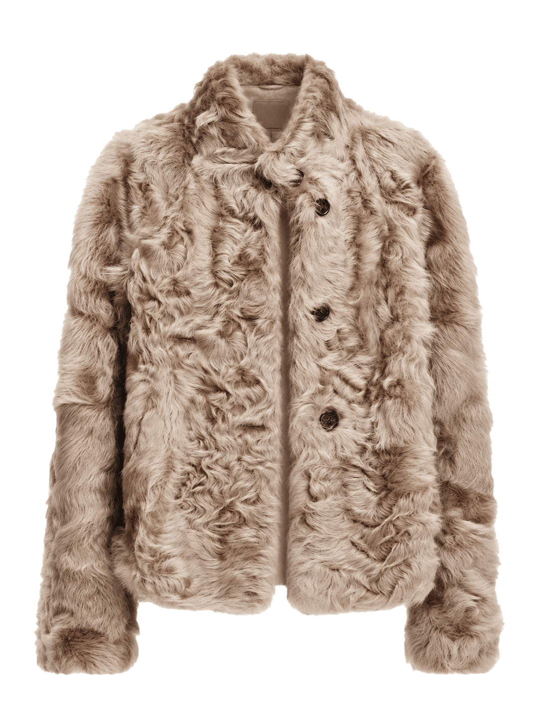 Abrigo Corto de Piel de Oveja Natural Young Hu para Mujer Firelady Fur – Cuello Alto y Textura Ondulada Women's Fashion - Women's Clothing - Jackets & Coats - Real Fur | Zulter VIP .