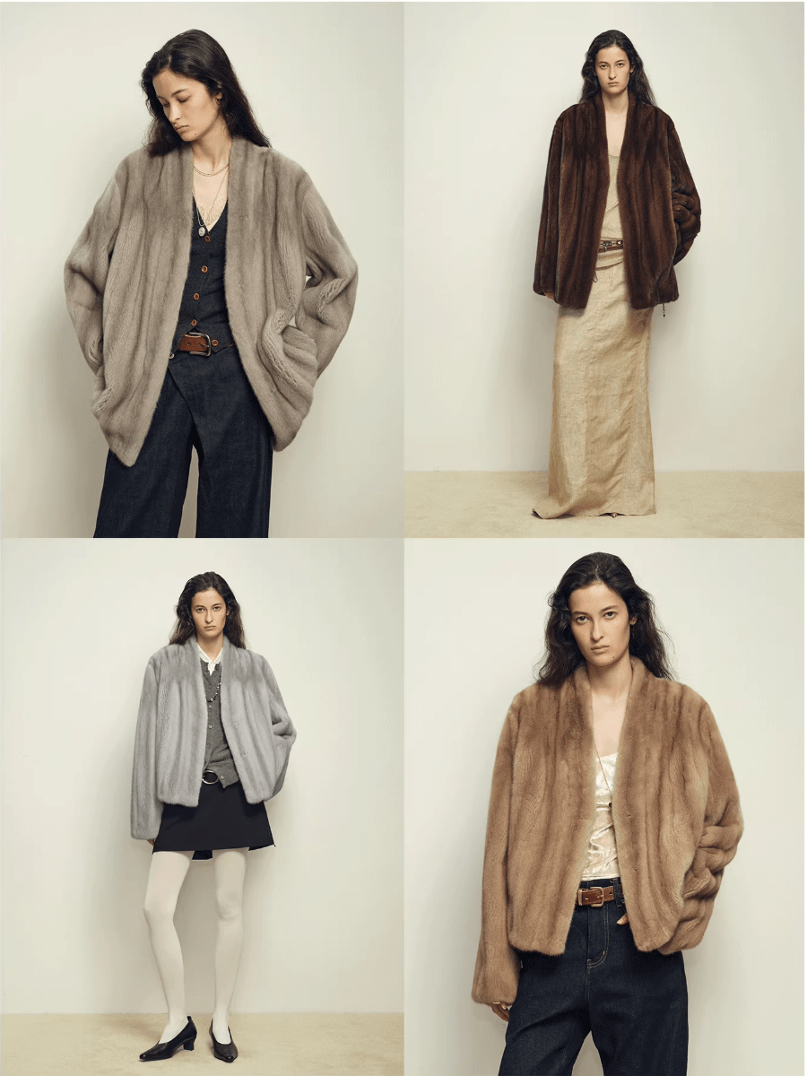 Abrigo de lujo de visón natural con cuello en V y acabado artesanal Women's Fashion - Women's Clothing - Jackets & Coats - Real Fur | Zulter VIP .