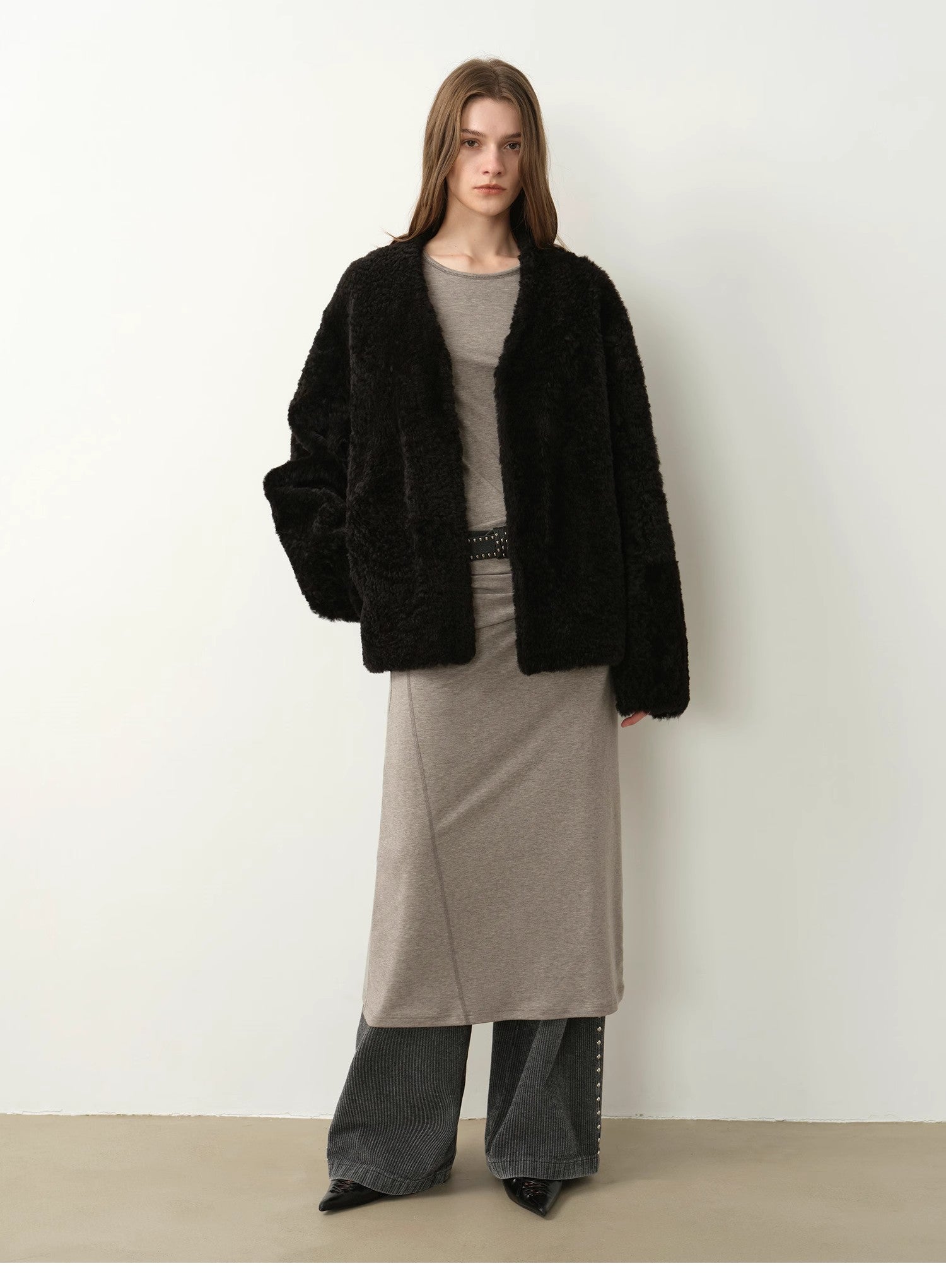 Abrigo de Piel de Oveja “Paris Night” — Elegancia Natural con el Toque del Lujo Europeo Women's Fashion - Women's Clothing - Jackets & Coats - Real Fur | Zulter VIP