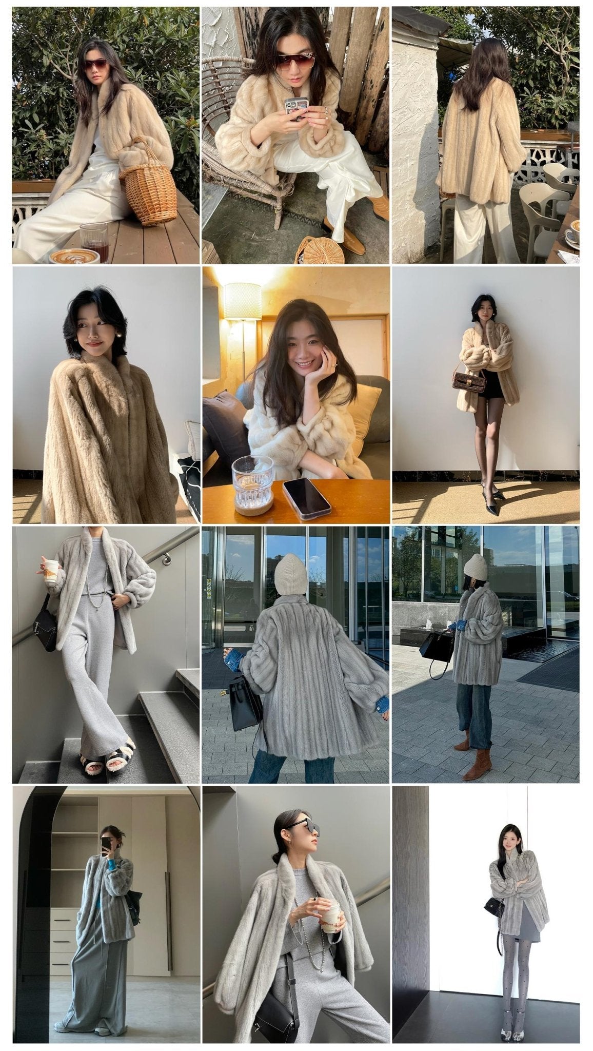 Abrigo de piel suave de longitud media con cuello alto y acabado natural Women's Fashion - Women's Clothing - Jackets & Coats - Real Fur | Zulter VIP .