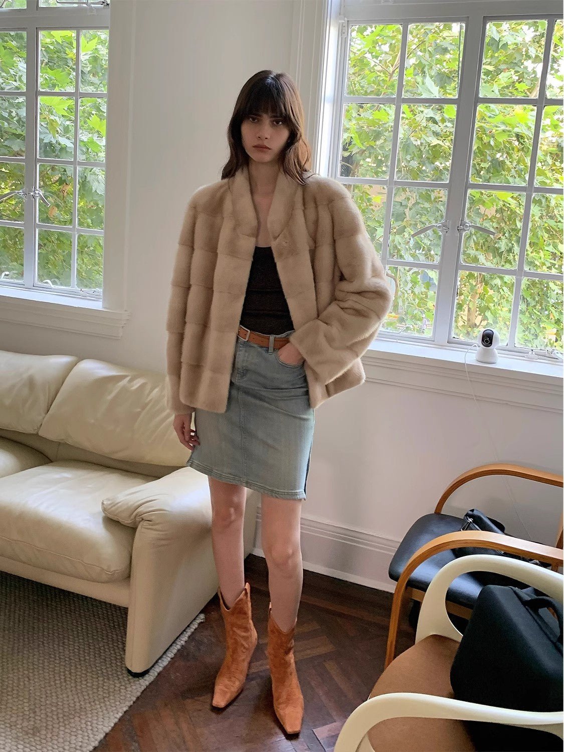 Abrigo de Visón Premium con Etiqueta Morada Importada – Hollywood Nights Women's Fashion - Women's Clothing - Jackets & Coats - Real Fur | Zulter VIP .