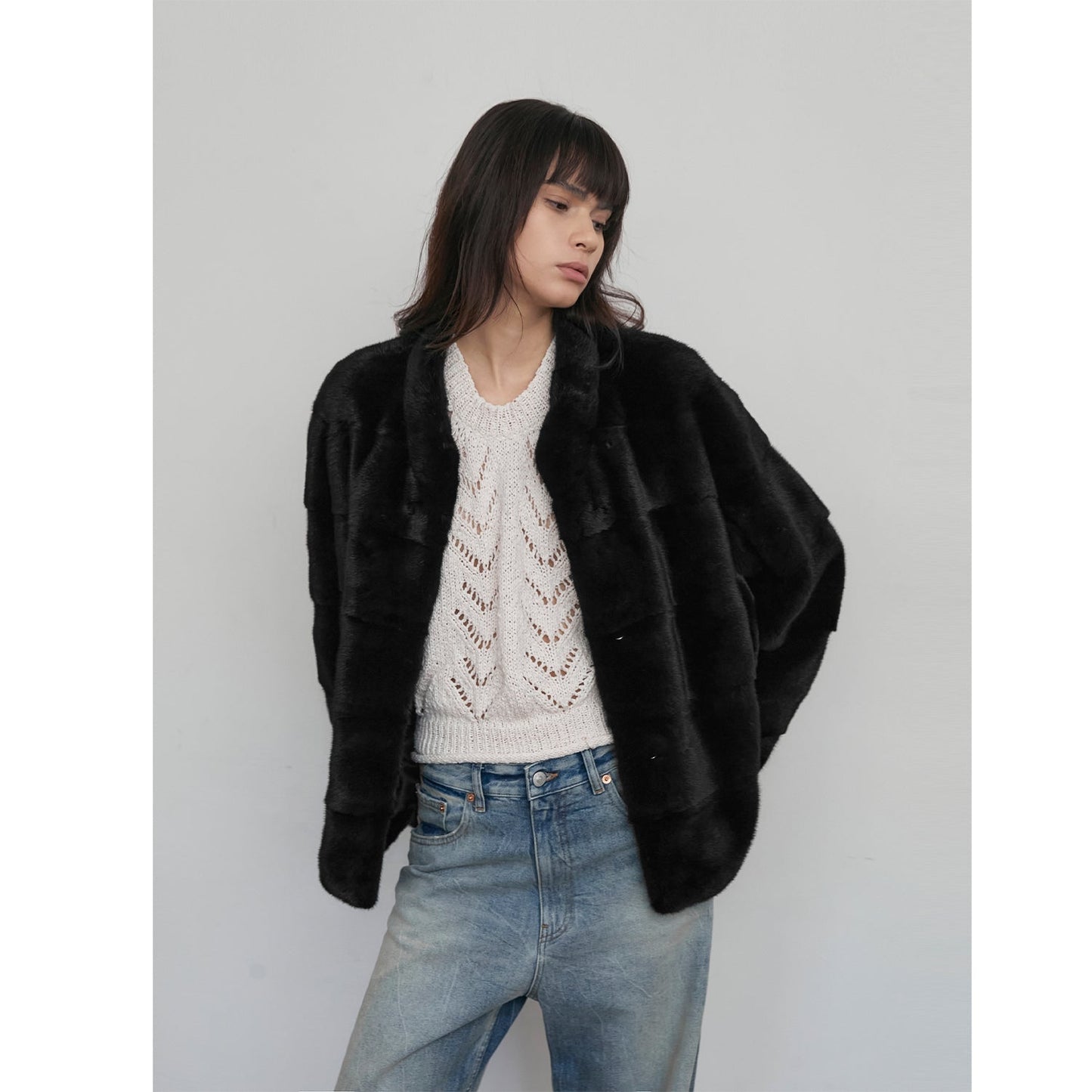 Abrigo de Visón Premium con Etiqueta Morada Importada – Hollywood Nights Women's Fashion - Women's Clothing - Jackets & Coats - Real Fur | Zulter VIP .