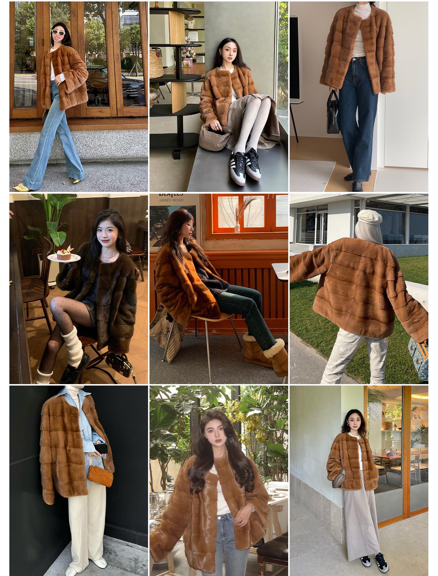 Abrigo de Visón Vintage Premium con Acabado de Terciopelo – Elegancia Invernal Exclusiva Women's Fashion - Women's Clothing - Jackets & Coats - Real Fur | Zulter VIP .