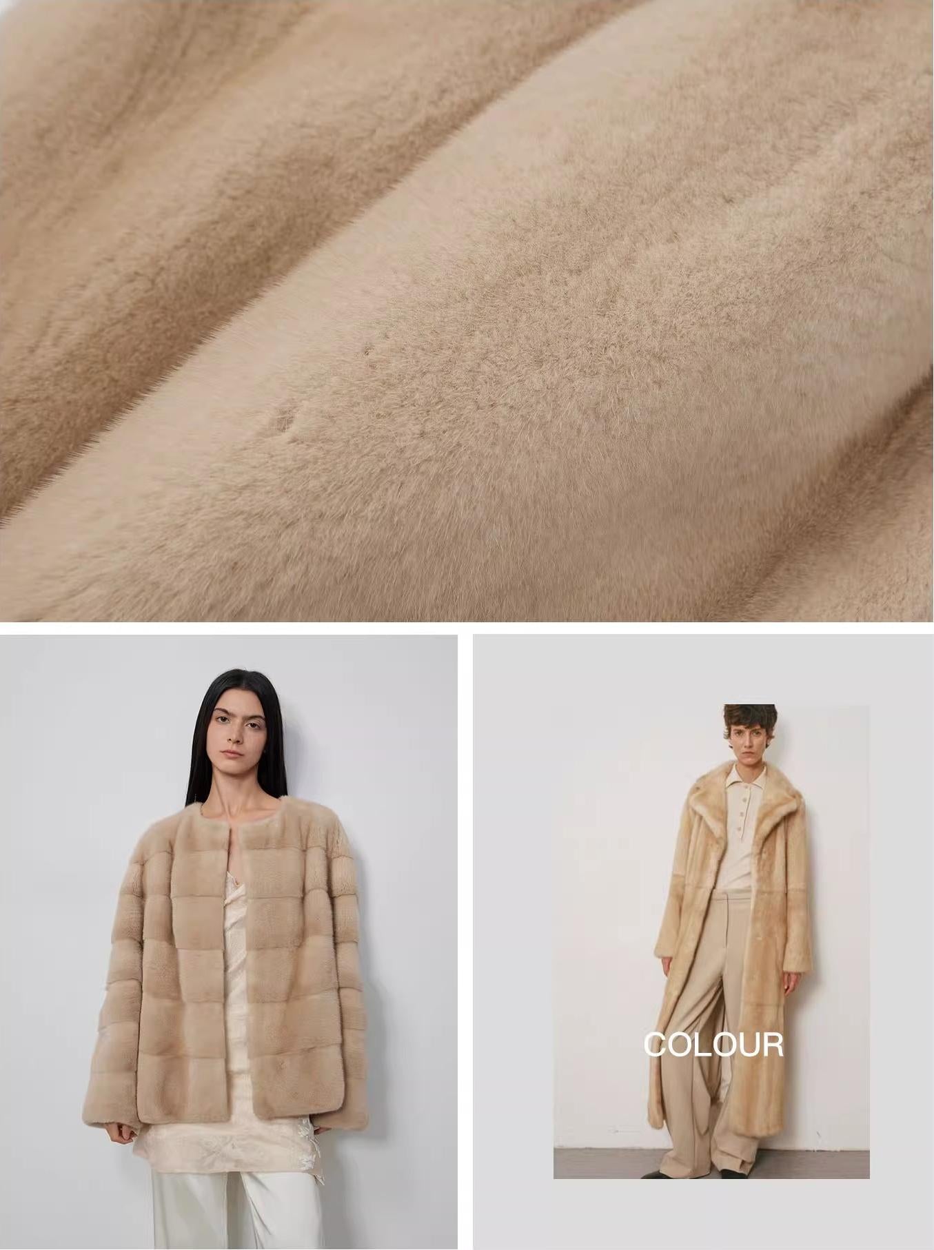 Abrigo de Visón Vintage Premium con Acabado de Terciopelo – Elegancia Invernal Exclusiva Women's Fashion - Women's Clothing - Jackets & Coats - Real Fur | Zulter VIP .