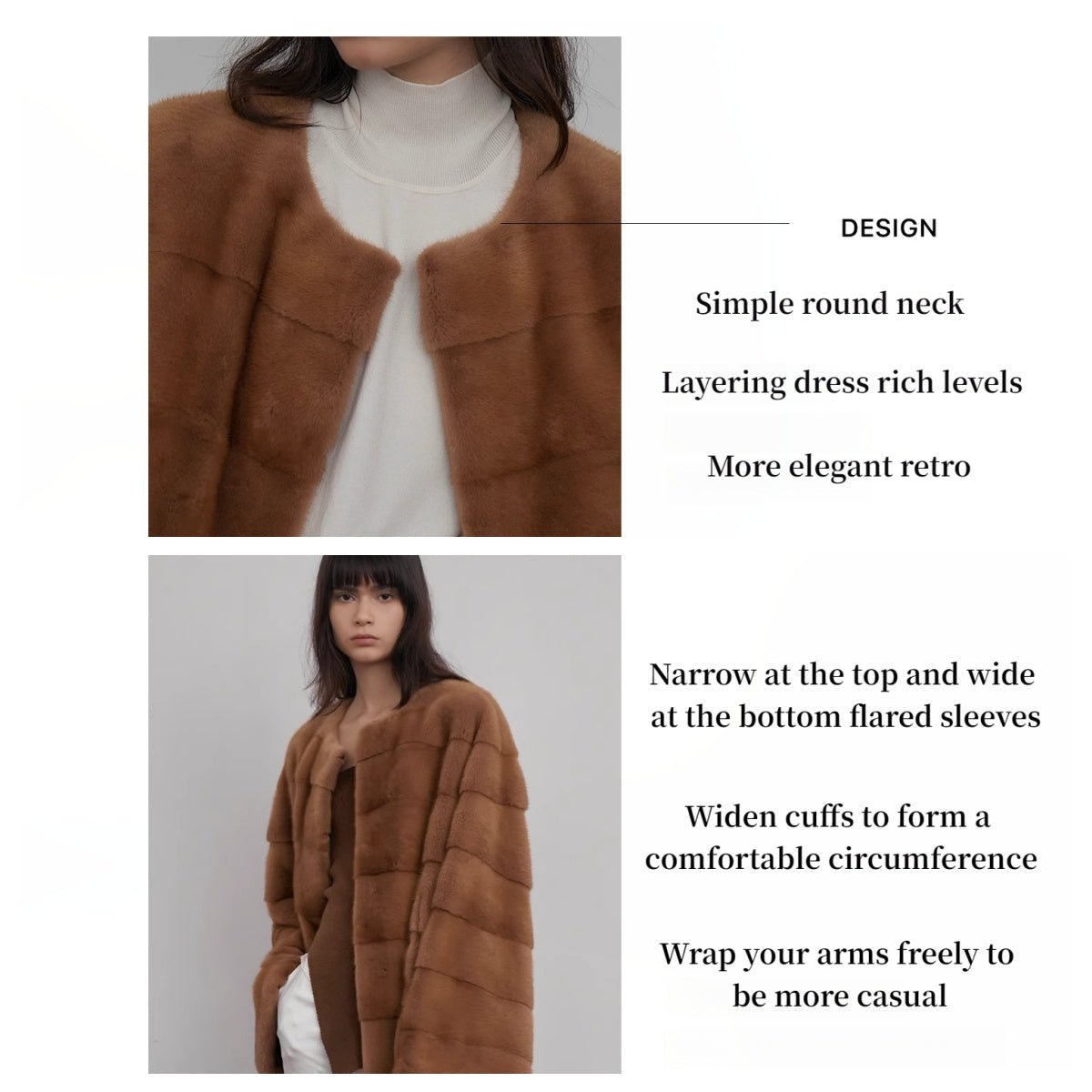 Abrigo de Visón Vintage Premium con Acabado de Terciopelo – Elegancia Invernal Exclusiva Women's Fashion - Women's Clothing - Jackets & Coats - Real Fur | Zulter VIP .