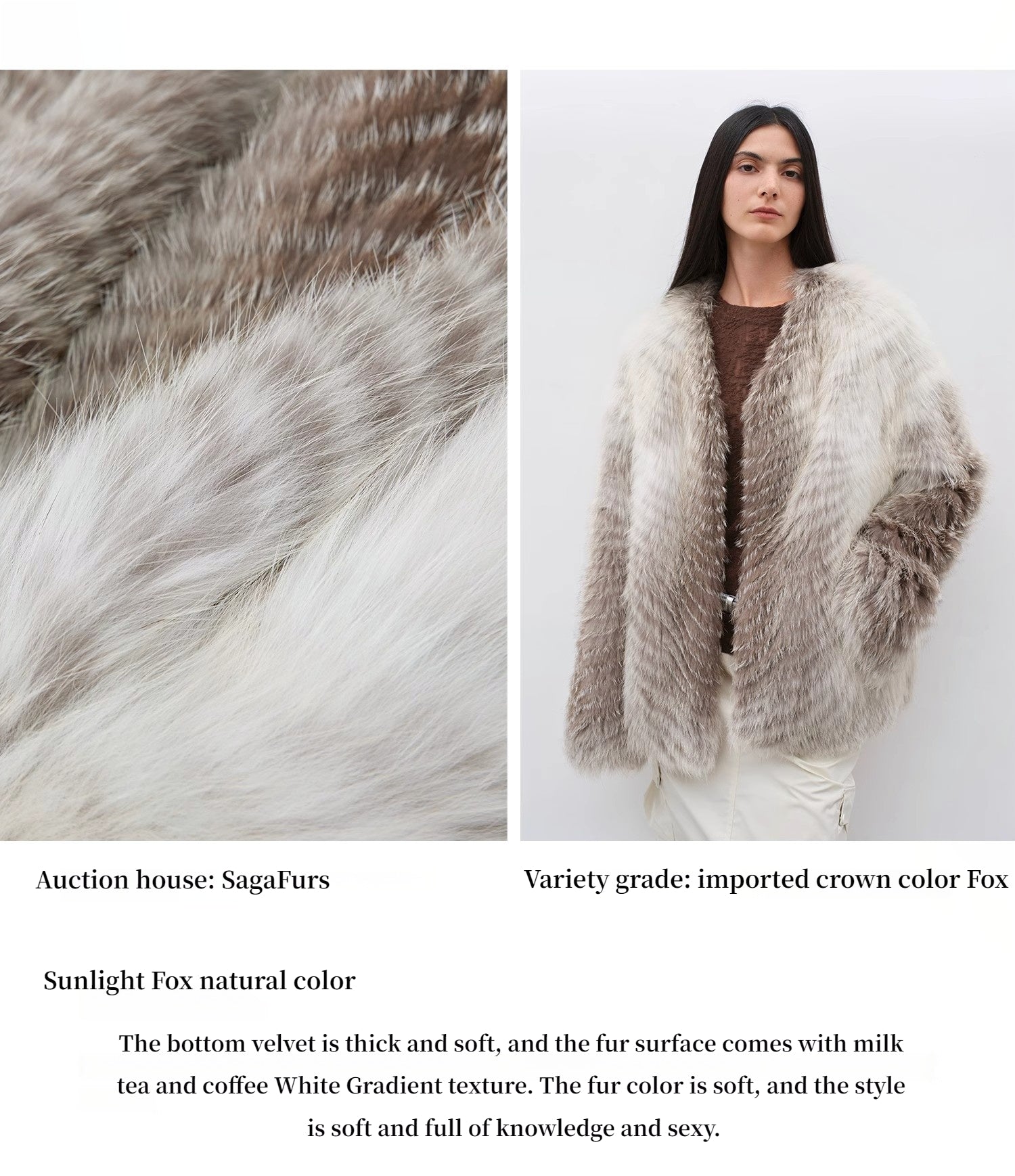 Abrigo de zorro natural en tonos coloridos importado desde Finlandia Women's Fashion - Women's Clothing - Jackets & Coats - Real Fur | Zulter VIP .