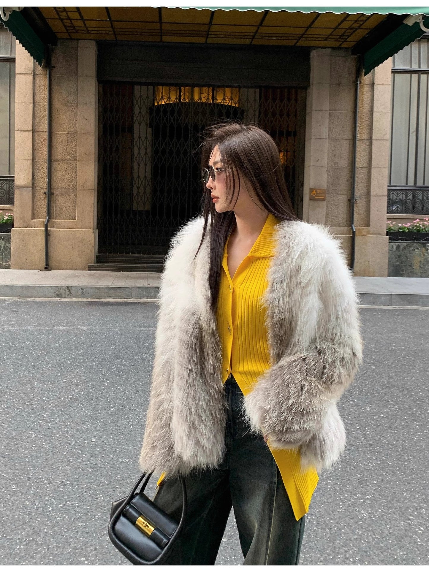 Abrigo de zorro natural en tonos coloridos importado desde Finlandia Women's Fashion - Women's Clothing - Jackets & Coats - Real Fur | Zulter VIP .