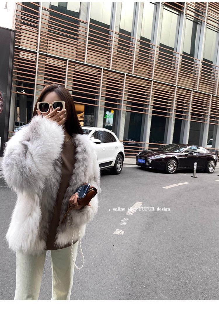 Abrigo de zorro natural en tonos coloridos importado desde Finlandia Women's Fashion - Women's Clothing - Jackets & Coats - Real Fur | Zulter VIP .