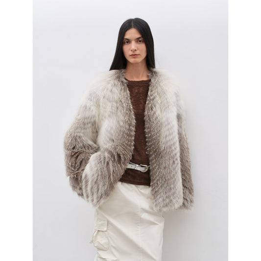 Abrigo de zorro natural en tonos coloridos importado desde Finlandia Women's Fashion - Women's Clothing - Jackets & Coats - Real Fur | Zulter VIP .